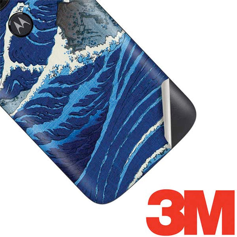 Hiroshige View of the Naruto whirlpools at Awa Moto E5 Play Skin